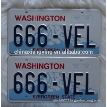 Reflective Decorative Metal Car Plate/Custom Car Metal Car Name Plate